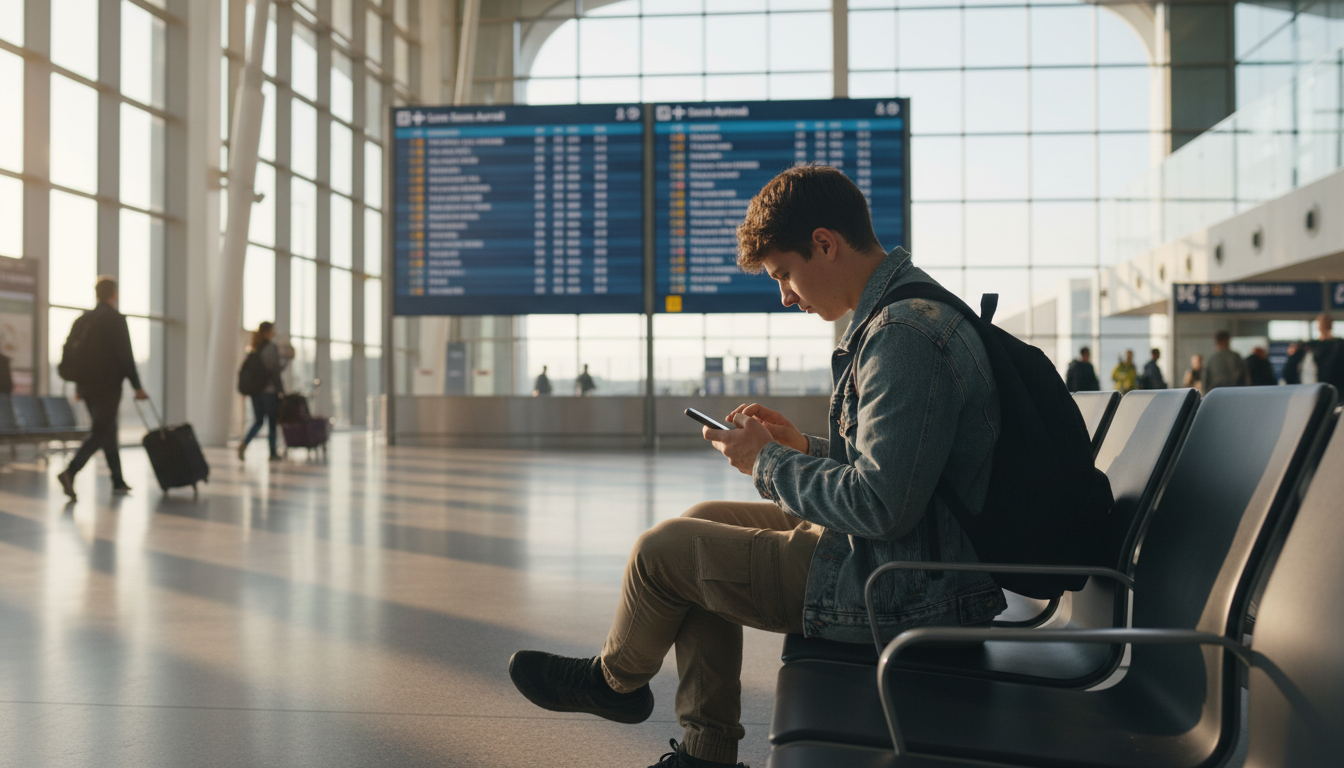 Travellers planning their programme